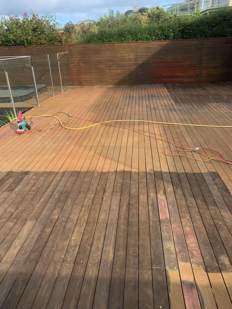 It's harder to sand old deck coatings