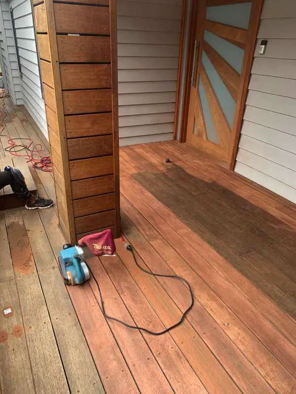 How long does it take to sand a deck