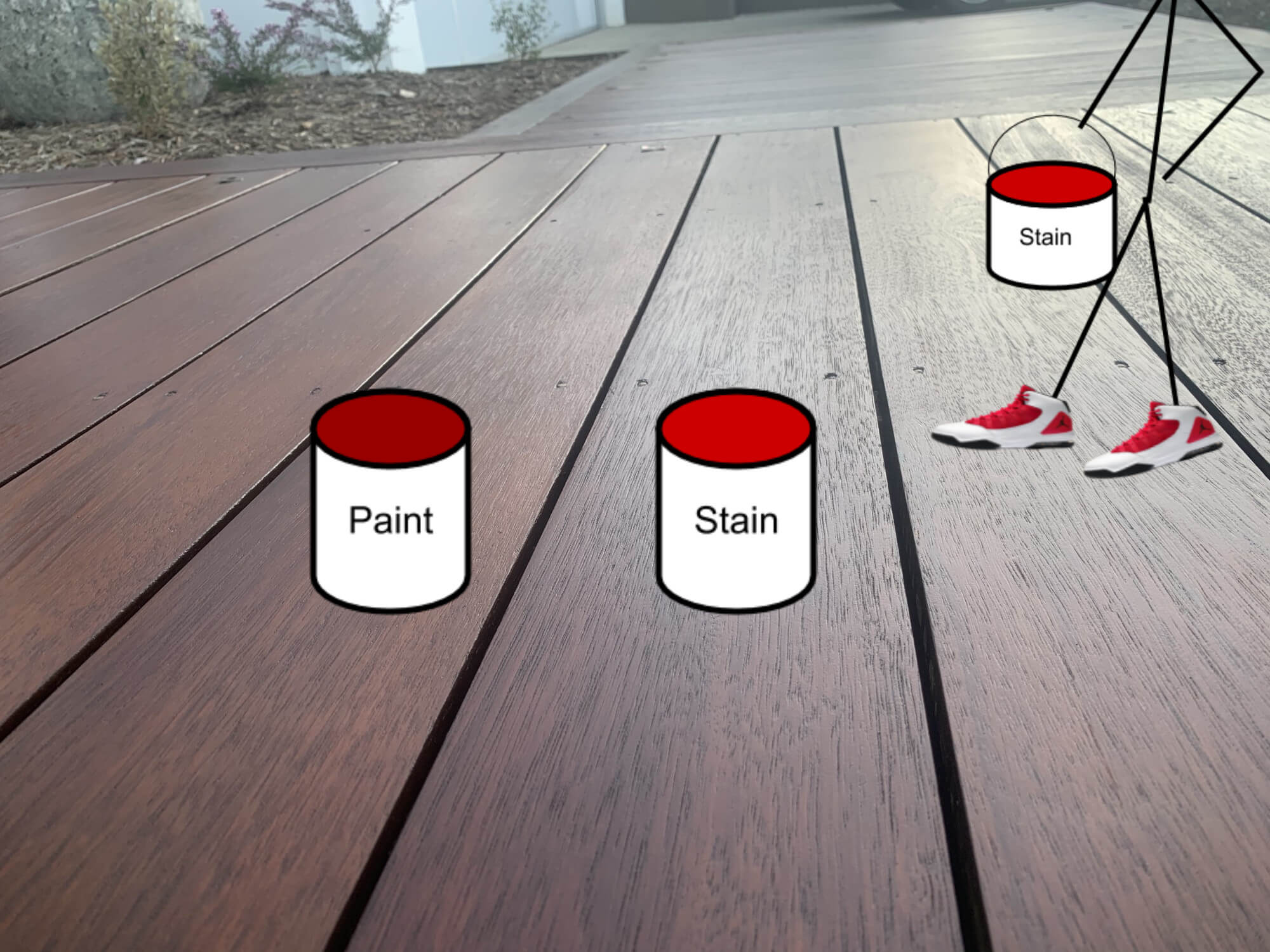 Is it better to paint or stain a deck