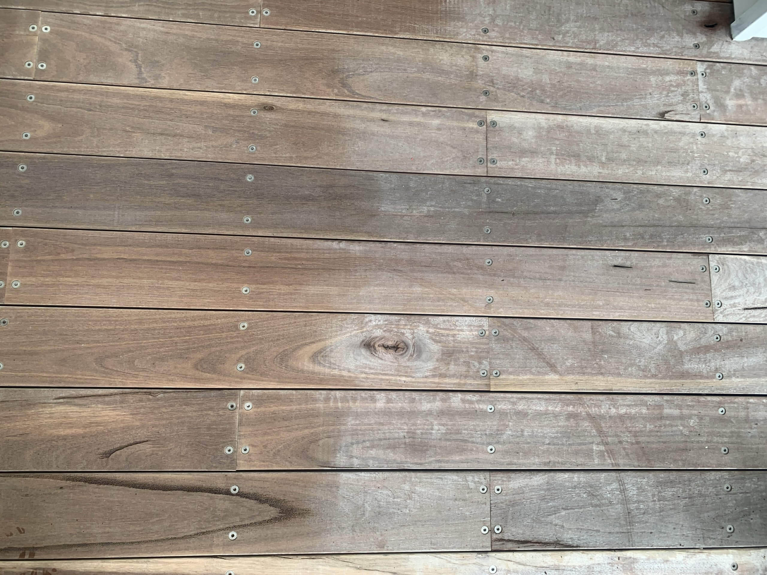 Deck fuzzy after power washing