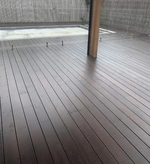 3 Coats of Charcoal stain 