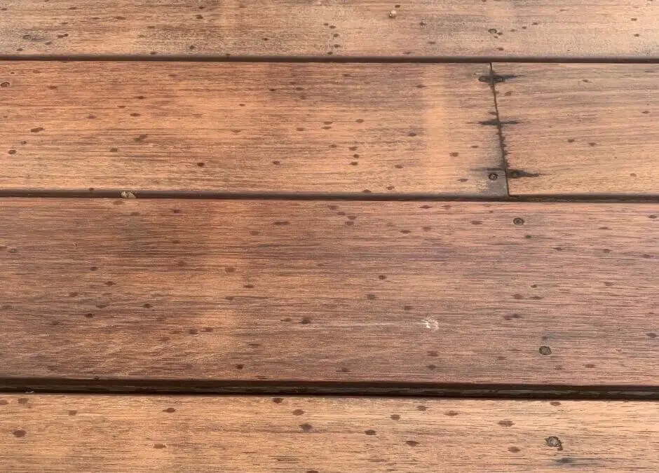 Did it rain after sanding your deck? Do this now!