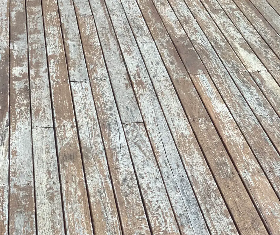 Oil based deck stain won’t peel like this