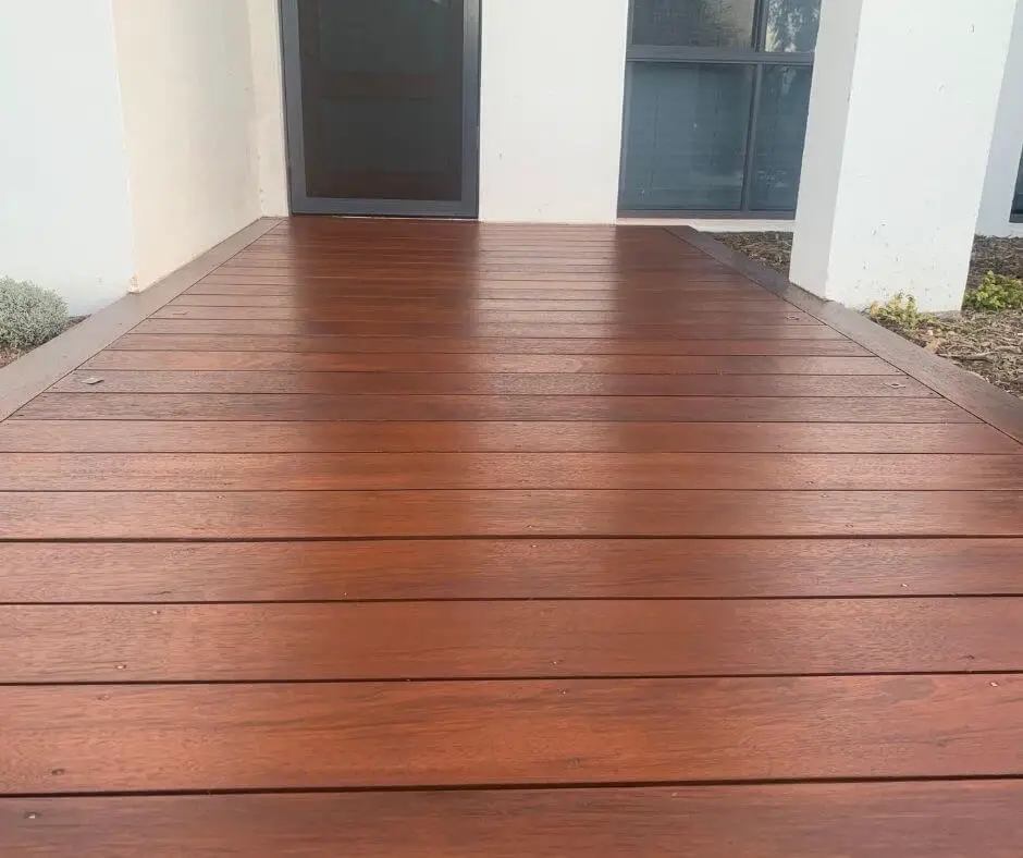 This decking oil looks more brown