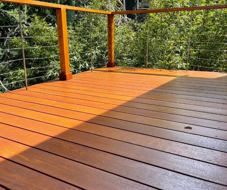 This deck oil look orange