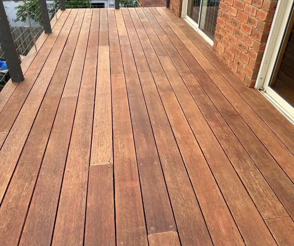 Staining a deck is best in spring
