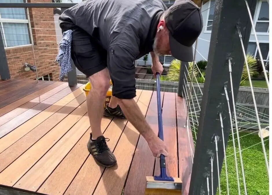 Wanna know the best time to stain a deck? This is it…