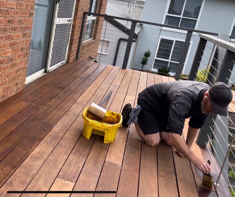 how long does deck stain take to dry
