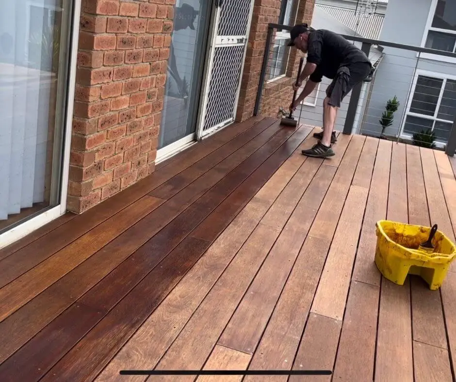 Is it too late to stain my deck