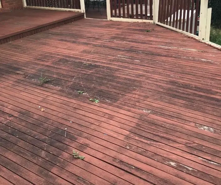 Decks without stain get damaged