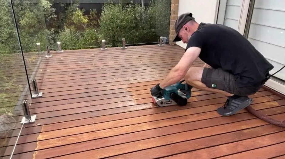 How to sand a deck
